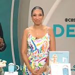 Gabrielle Kerr’s colorful paisley jumpsuit on CBS Mornings