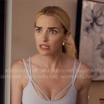 Georgia’s lilac sports tank and leggings set on Ginny & Georgia