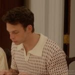Giuseppe’s patterned knit polo on And Just Like That