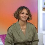 Halle Berry’s green safari wrap dress on Today