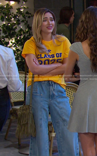 Holly’s wide leg jeans on Days of our Lives