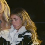 Jen’s black leather jacket with shearling trim on The Secret Lives of Mormon Wives