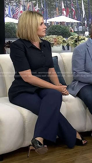 Jenna’s black open-toe leather heels on Today