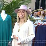 Jill’s ivory kaftan and sandals on Today