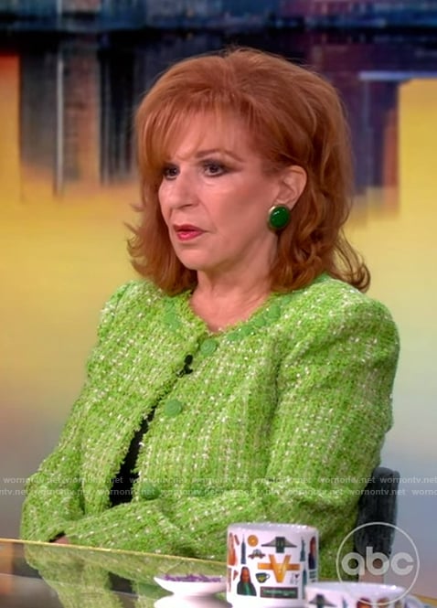 Joy’s green tweed jacket on The View