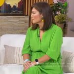 Juju’s monogram thong heel sanadals on Good Morning America