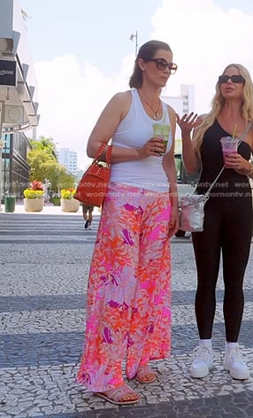Julia’s red studded suede bag on The Real Housewives of Miami
