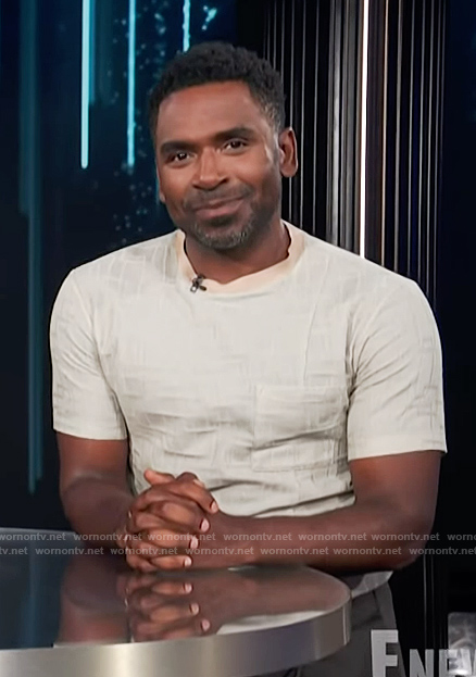 Justin’s textured shirt on E! News