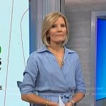 Kate’s blue wrap shirtdress on NBC News Daily