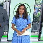 Kaylee’s blue diamond pattern dress on Today