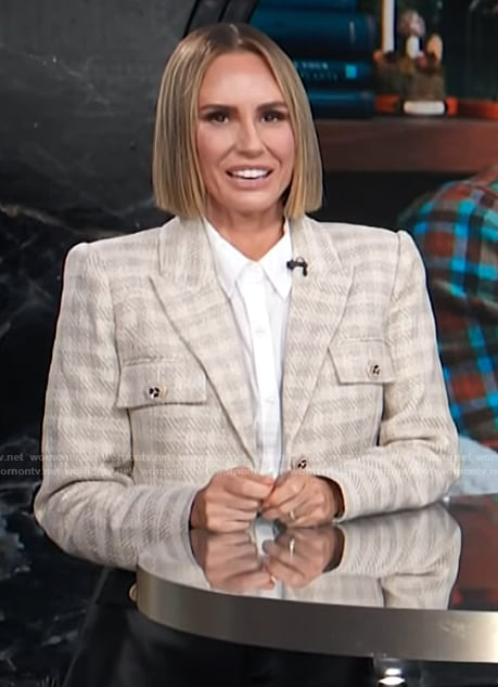 Keltie’s check cropped jacket on E! News