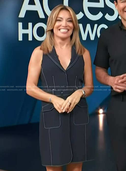 Kit’s denim mini dress on Access Hollywood