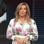 Kit’s white floral print mini dress on Access Hollywood