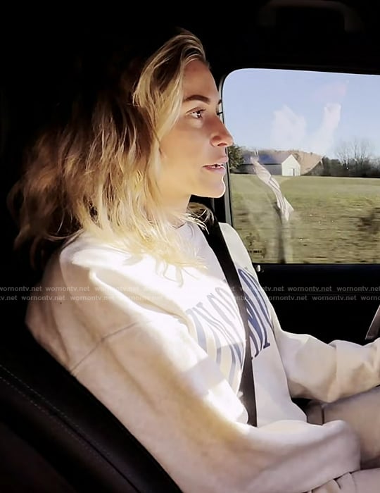 Kristin’s Uncommon sweatshirt on Honestly Cavallari The Headline Tour