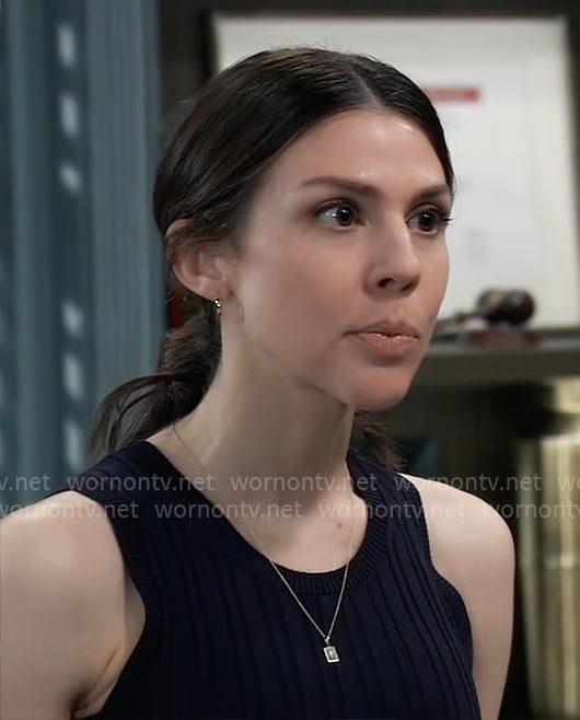Kristina’s rib knit tank top on General Hospital