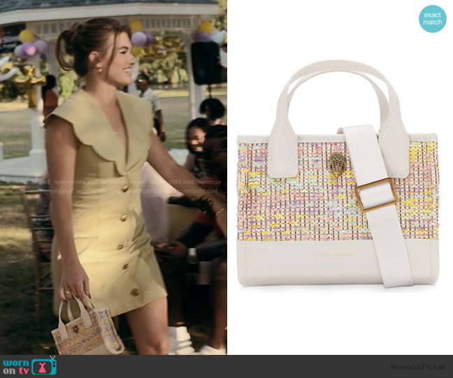 Maeve XS Raffia Shapper Tote worn by Sarah (Conner Ann Waterman) on The Chi