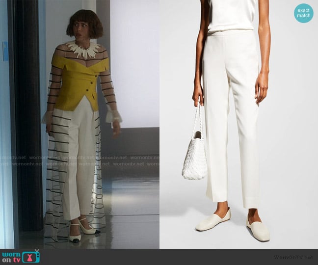 Lafayette 148 New York Bleecker Slim-Leg Pants worn by Lisa Todd Wexley (Nicole Ari Parker) on And Just Like That