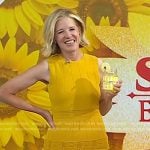 Lela Rose’s yellow crochet tiered midi dress on Today