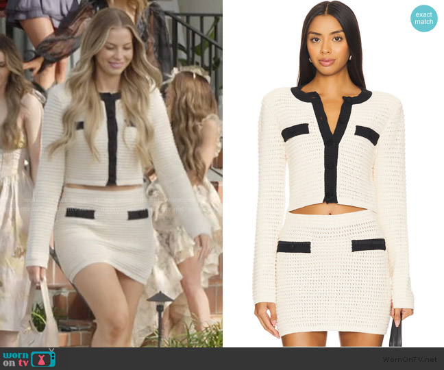 Majorelle Slater Cardigan worn by Mayci Neeley on The Secret Lives of Mormon Wives