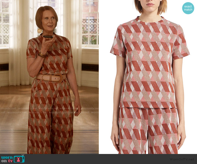 Marella Idrici Top worn by Miranda Hobbs (Cynthia Nixon) on And Just Like That