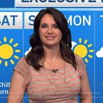 Maria’s pink stripe layered dress on Today