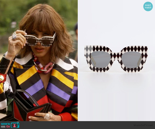 Maryam Keyhani Harlequin Sunglasses worn by Lisa Todd Wexley (Nicole Ari Parker) on And Just Like That