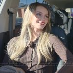 Mikayla’s brown ribbed shirt and pants on The Secret Lives of Mormon Wives