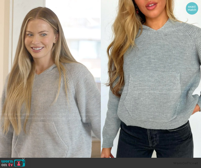 Milkstain Knit Hoodie worn by Mayci Neeley on The Secret Lives of Mormon Wives