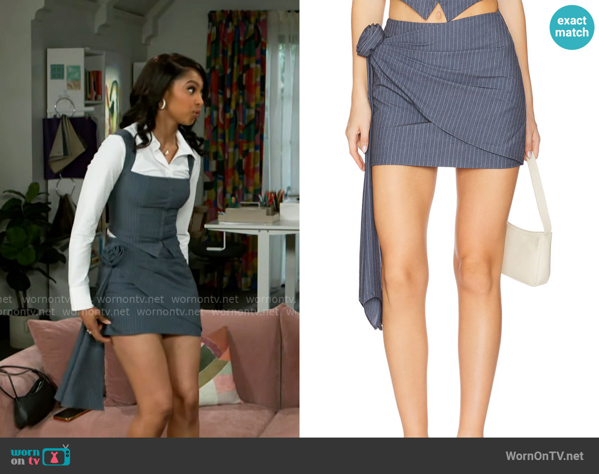 More To Come Pia Mini Skirt worn by Kat Richardson (Colby Muhammad) on Beyond the Gates