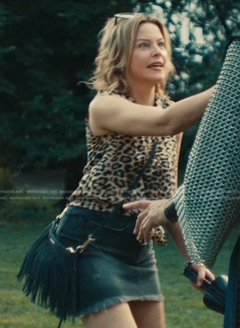 Nicky’s black fringe bag on The Better Sister