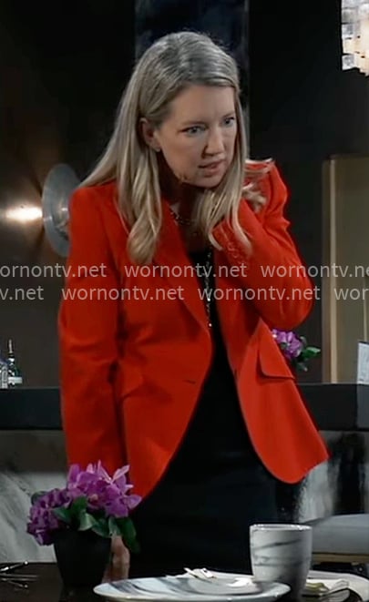 Nina’s red blazer on General Hospital