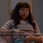 Norah’s flower print sweater on Ginny & Georgia