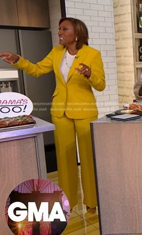 Robin’s yellow blazer on Good Morning America