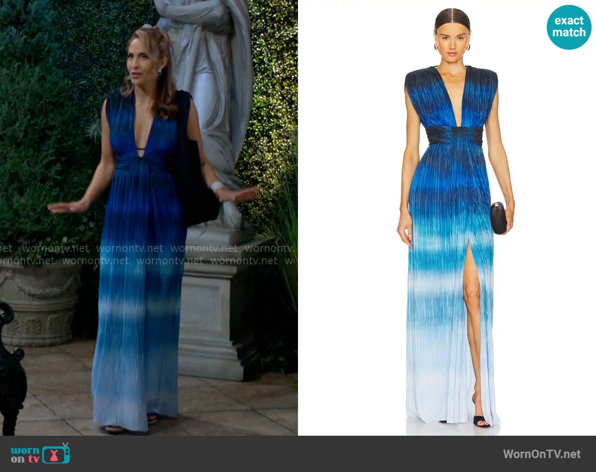 Sabina Musayev Emmeline Dress worn by Lily Winters (Christel Khalil) on The Young and the Restless