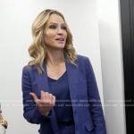 Sara’s blue blazer and Shorts on Good Morning America