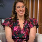 Sarah Gelman’s floral dress on CBS Mornings