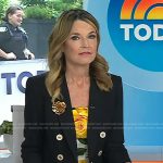 Savannah’s rose print dress and blazer on Today