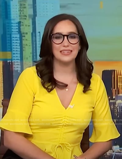 Savannah’s yellow tie front top on NBC News Daily
