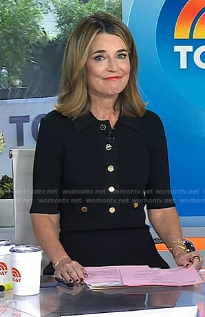 Savannah’s black polo dress on Today