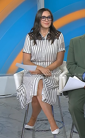 Savannah’s white slingback pumps on Today