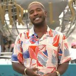 Scott’s abstract print shirt on Access Hollywood