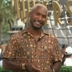 Scott’s printed shirt on Access Hollywood