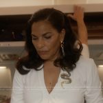 Seema’s white belted jumpsuit on And Just Like That