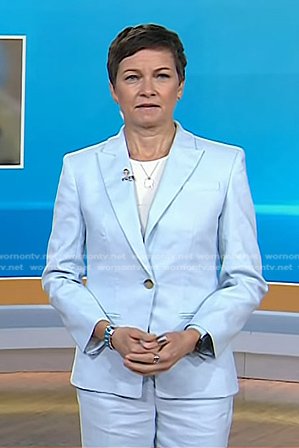 Stephanie’s blue linen blazer on Today