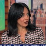 Dr. Tara Narula’s geometric print jumpsuit on Good Morning America