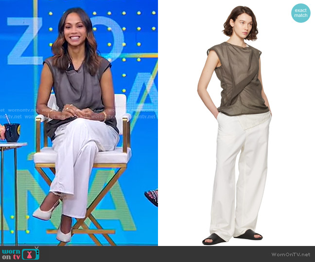 The Row Inawa To worn by Zoe Saldaña on Good Morning America
