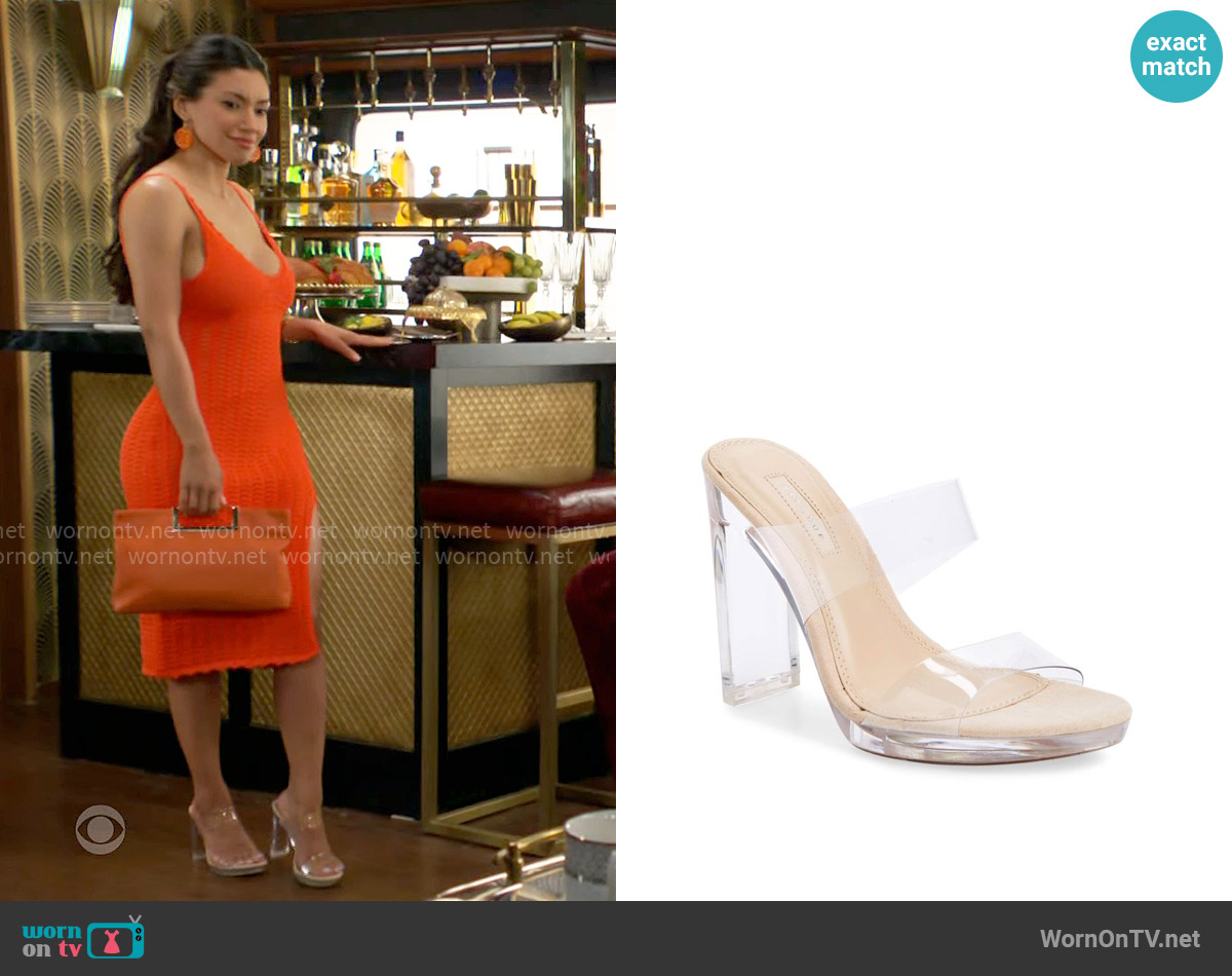 Topshop Rikki Sandal worn by Audra Charles (Zuleyka Silver) on The Young and the Restless