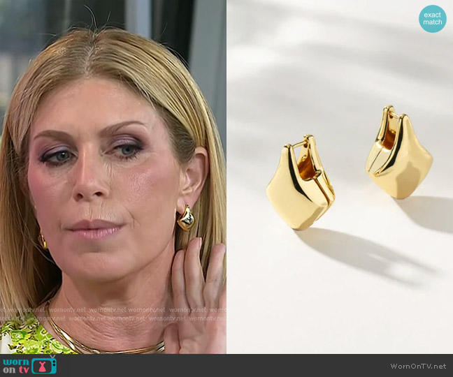 Uncommon James Movie Star Statement Earrings in gold worn by Jill Martin on Today
