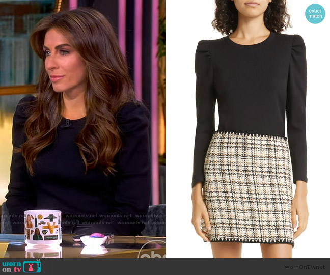Veronica Beard Britney Rib Top worn by Alyssa Farah Griffin on The View