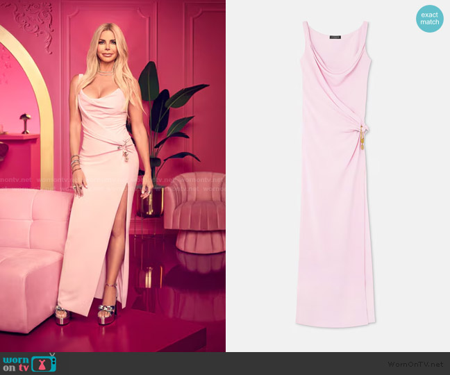 Versace Safety Pin gathered gown worn by Alexia Echevarria (Alexia Echevarria) on The Real Housewives of Miami